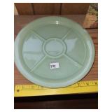 Vintage Jadeite 5 Compartment Divided Plate