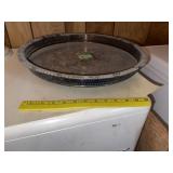 Rotating Silver Plated Table Top Tray