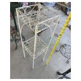 White Iron Plant Stand