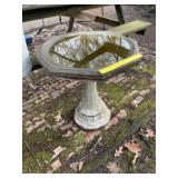 Concrete Bird Bath & Pedestal