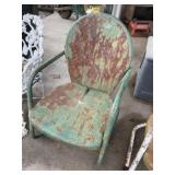 Vintage Metal Patio Arm Chair