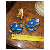 (3) Vintage Tin Noise Makers