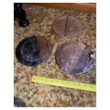 3 Silver Plated Trivets