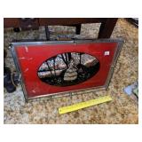 Vintage Silhouette Serving Tray (Red)