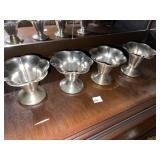 Vintage Silver Plate Pedestal Dessert Dishes