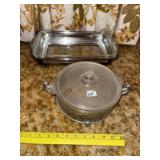 (2) Silver Plate Casserole Dishes
