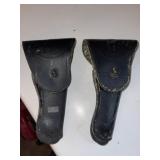 (2) Vintage US Leather Pistol Holsters