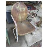 Vintage Metal Patio Arm Chair