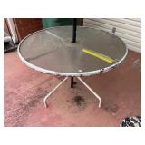 Glass Top Patio Table