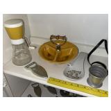 Vintage Pottery Serve Dish ~ Spoon Rest Grp