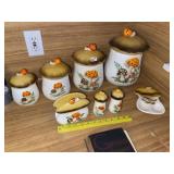 Vintage 1970's Mushroom Cansister Set (See Below)