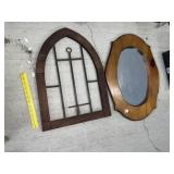 Mirror & Iron Wall Candle Holder