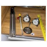 Wood Cutting Board & Kitchen Thermometers