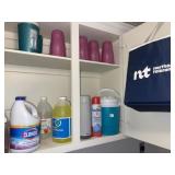 Water Cooler ~ Cleaning Supplies & Misc in Cabints