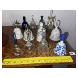 Porcelain & Crystal Bell Collection (12 Pcs)