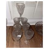 Set of 7 Fostoria Stems
