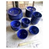 Heavy Blue Stone Dinner Ware Set (40 Pc)
