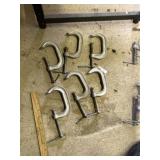 (6) 3' Aluminum C-Clamps