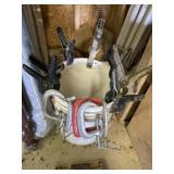 Bucket of Clamps