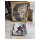 Mother/Daughter Decorator Pic + Glass Decor Plate