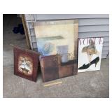 Canvas Wall Decor + Metal Plaque & Vogue Decor