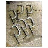 (6) 3' Aluminum C-Clamps