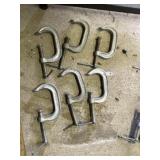 (6) 3' Aluminum C-Clamps