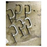 (6) 3' Aluminum C-Clamps