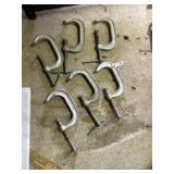 (6) 3' Aluminum C-Clamps