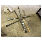 (2) Four Way Lug Wrenches