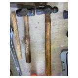 3 LB Shop Hammer + Ball Pein Hammer
