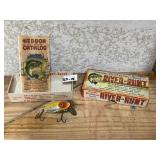 Vintage Heddon River Runt & Box