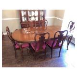Nice Cherry Dining Table & Chair Set (See below)