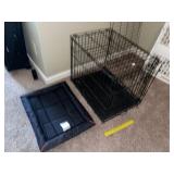Medium Pet Kennel & Padded Bed