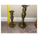 (2) Brass Candle Sticks