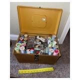 Sewing Box & Sewing Thread & Supplies
