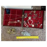 Costume Jewelry & Cherry Case