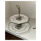 Spode 2 Tier Serving Dish