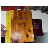 2 Bibles + Cedar Bible Case