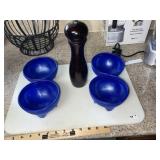 Poly Cutting Board ~ Salsa Bowls & Pepper Mill