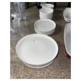 Heavy Stone Plates & Chili Bowls (12 Pcs)
