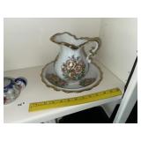 Porcelain Bowl & Pitcher + Sugar & Creamer Set