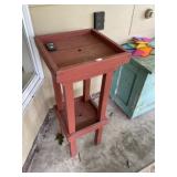 Wood Pedestal Stand
