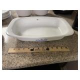 Vintage Corning Blue Corn Flower Casserole Dish