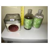 Circle Candle + Oils & Lotion
