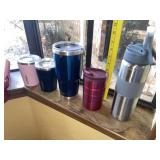 (5) Metal Insulated Cups