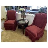Pr of Vintage Style Wing Chairs (Like new )