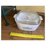 Corning Ware Corn Flower Deep Casserole Dish & Lid