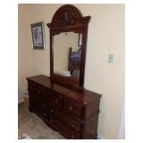 Cherry Low Chest & Mirror