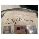 kings Shams & Quilt